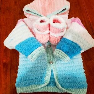 18-24 month baby sweater, baby blanket yarn.